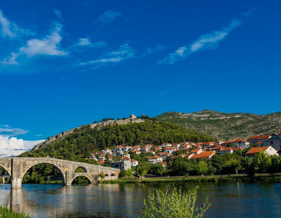 Arslanagic Bridge on Trebisnjica River in Trebinje, Bosnia And Herzegovina